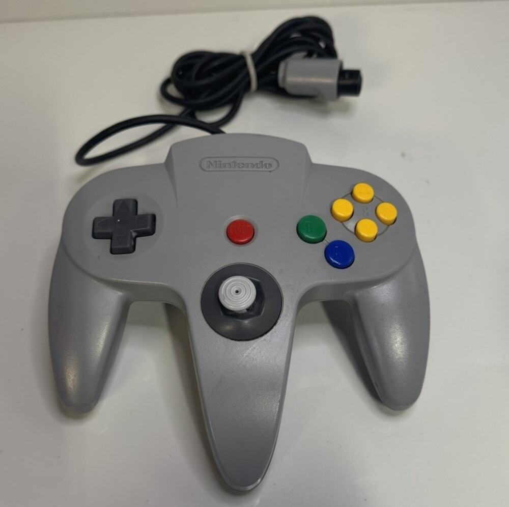 Official Nintendo 64 GRAY Controller AUTHENTIC OEM N64 Remote NUS-005